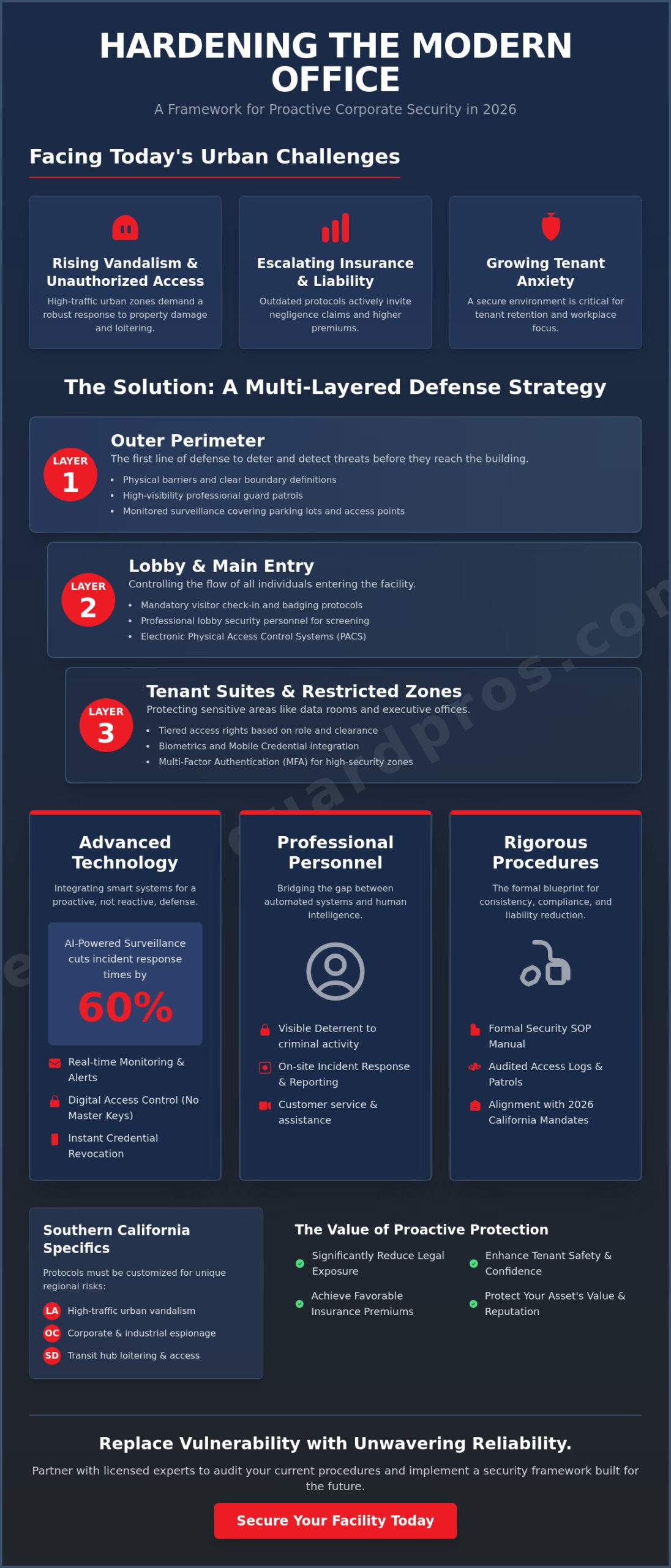 corporate office building security procedures: the 2026 guide to professional protection