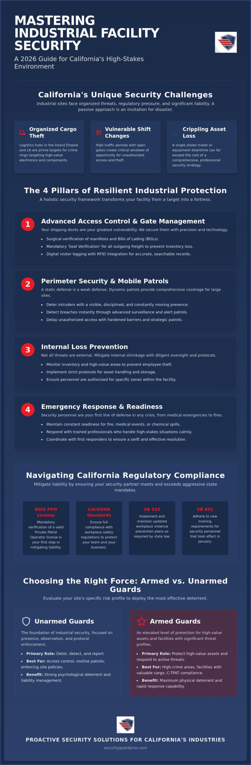 industrial facility security in california: the 2026 comprehensive safety guide
